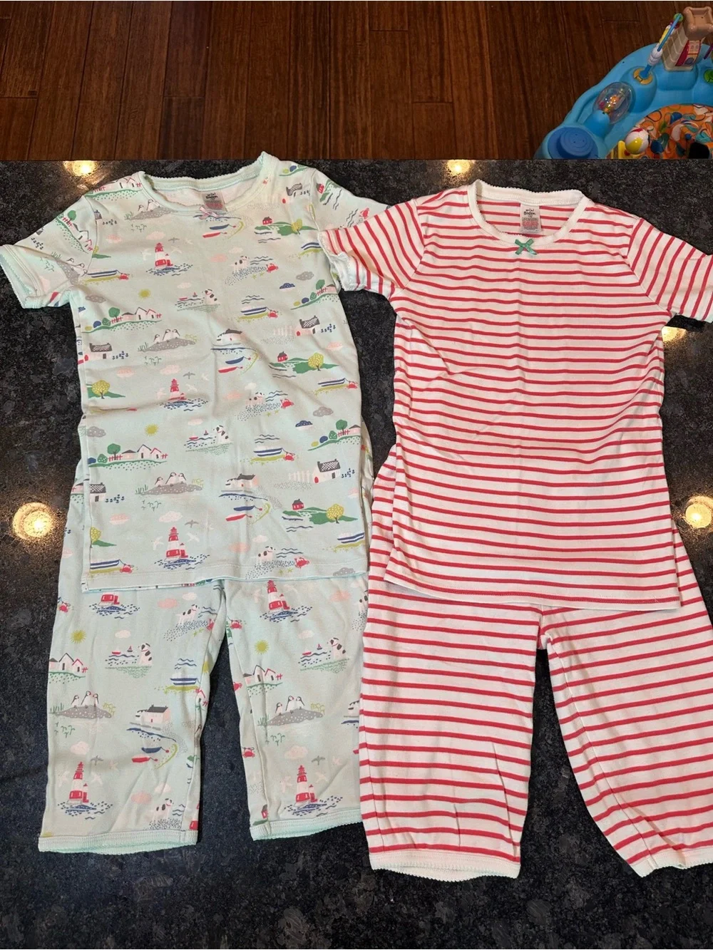 Lot of 2 Mini Boden Girls Size 12 Pajama Sets